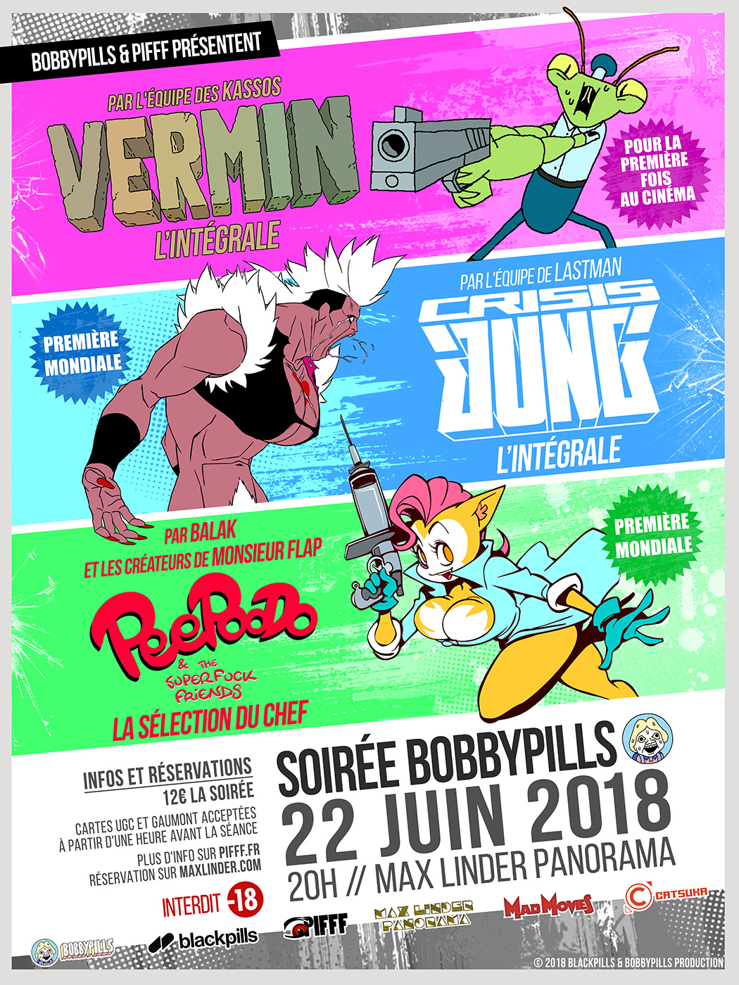 Affiche soirée Bobbypills